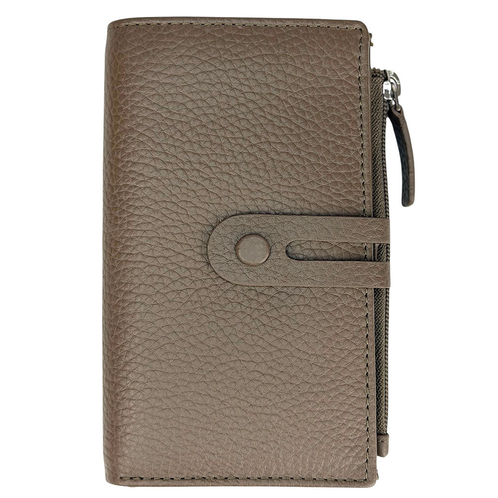 Mirello Cow Leather Zip Wallet - Leather Italiano