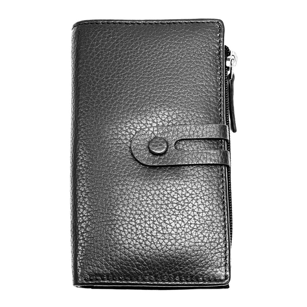 Mirello Cow Leather Zip Wallet - Leather Italiano