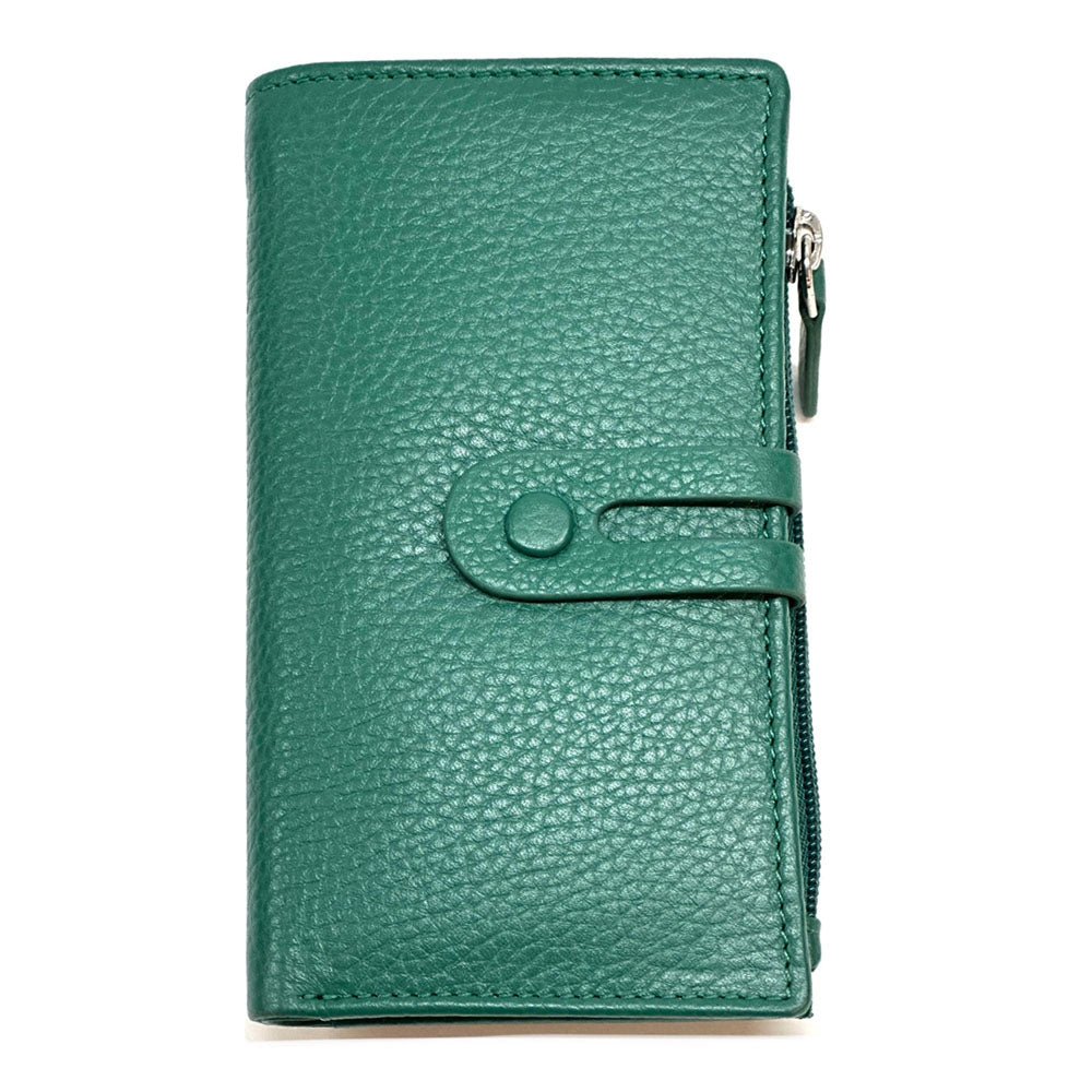 Mirello Cow Leather Zip Wallet - Leather Italiano