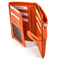 Mirello Cow Leather Zip Wallet - Leather Italiano