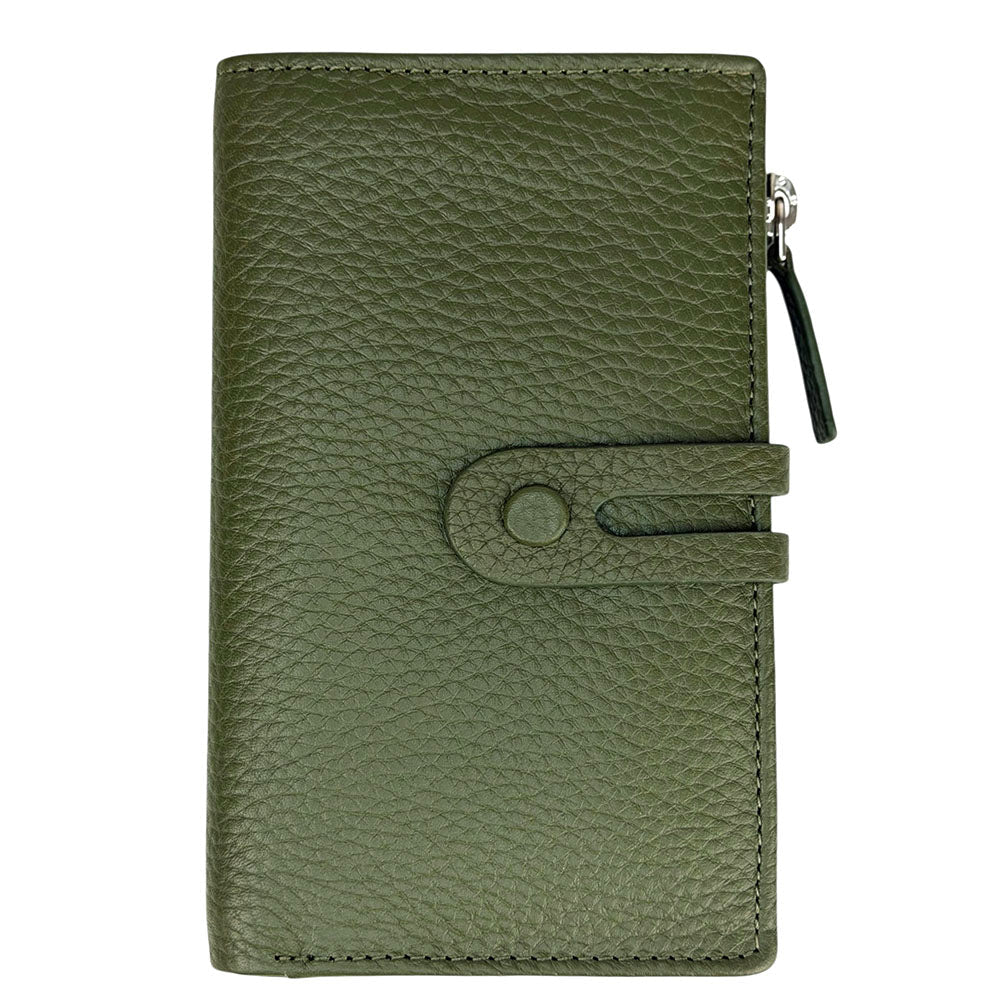 Mirello Cow Leather Zip Wallet - Leather Italiano