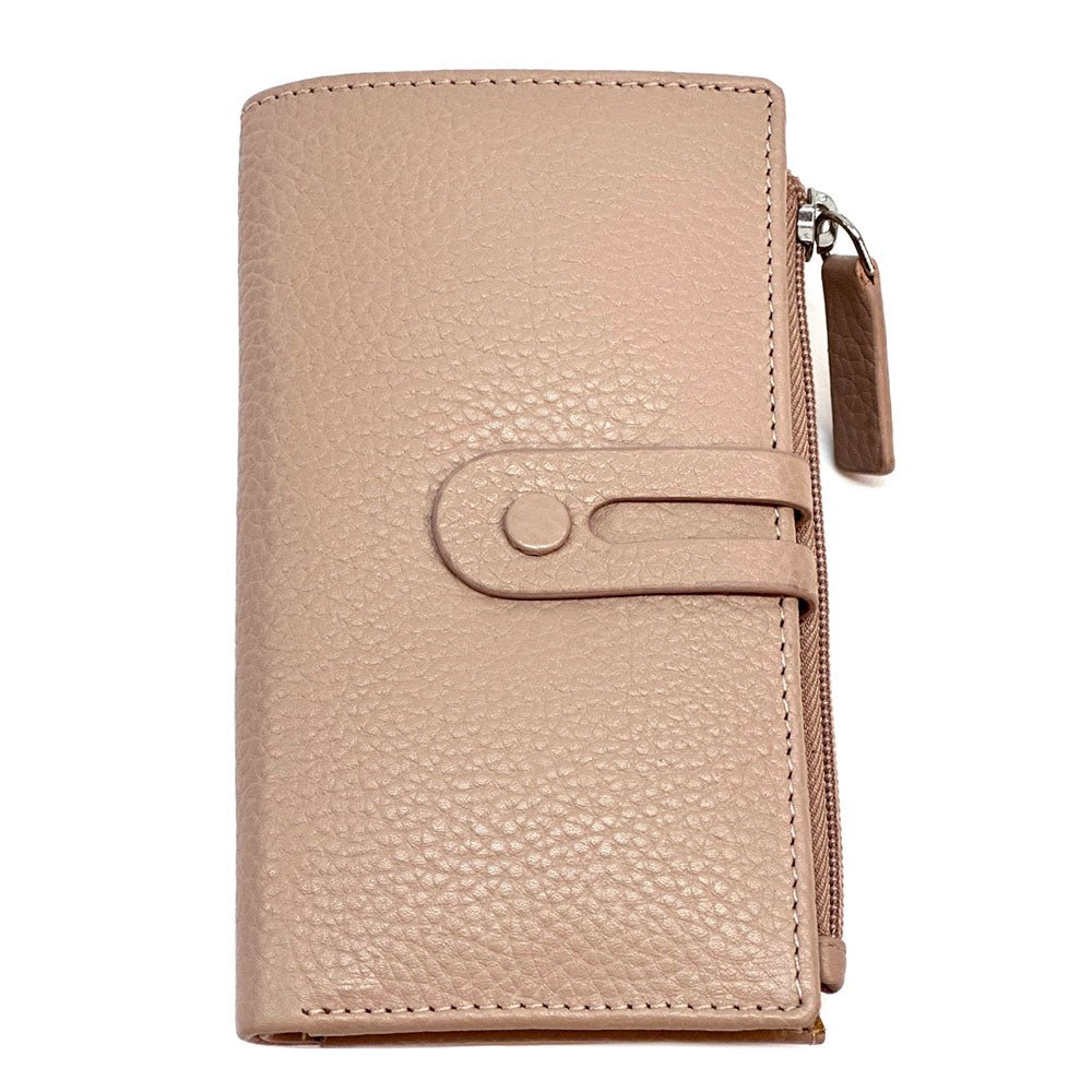Mirello Cow Leather Zip Wallet - Leather Italiano