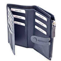 Mirello Cow Leather Zip Wallet - Leather Italiano