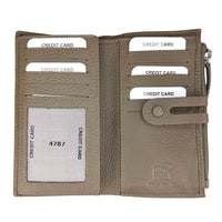 Mirello Cow Leather Zip Wallet - Leather Italiano