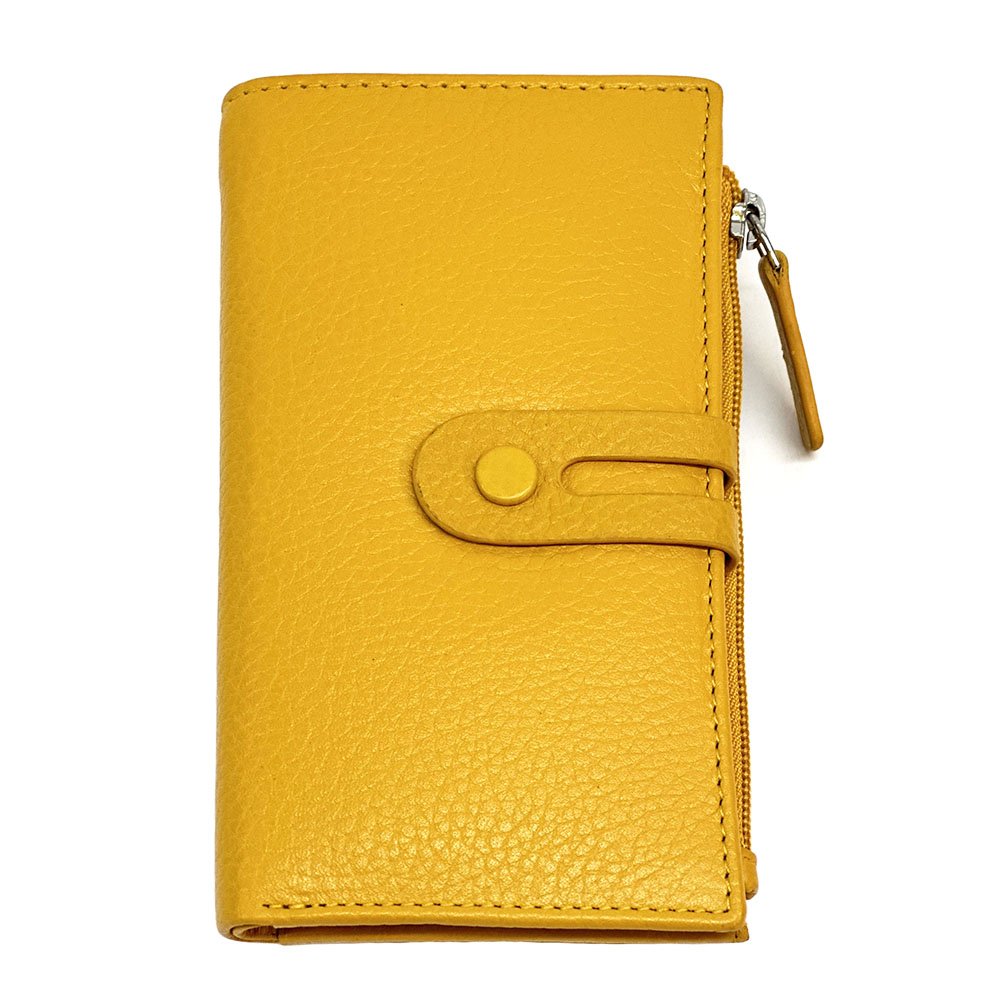 Mirello Cow Leather Zip Wallet - Leather Italiano
