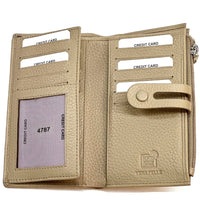 Mirello Cow Leather Zip Wallet - Leather Italiano