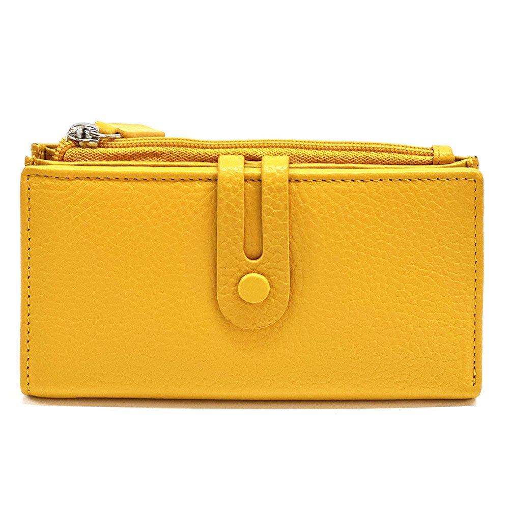 Mirello Cow Leather Zip Wallet - Leather Italiano