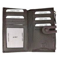 Mirello Cow Leather Zip Wallet - Leather Italiano