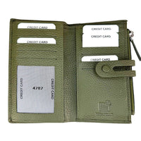 Mirello Cow Leather Zip Wallet - Leather Italiano