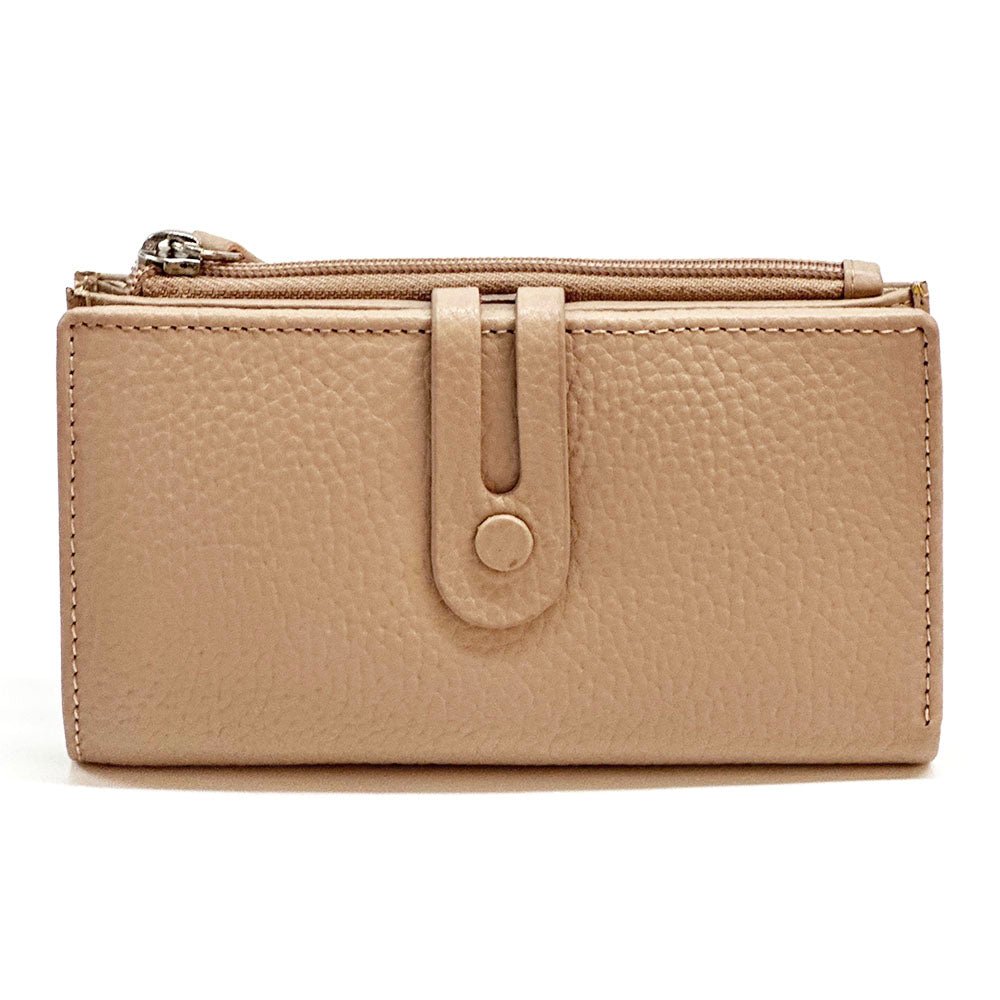 Mirello Cow Leather Zip Wallet - Leather Italiano