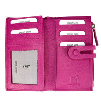 Mirello Cow Leather Zip Wallet - Leather Italiano