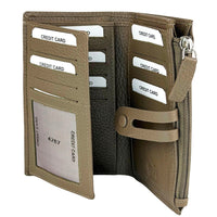 Mirello Cow Leather Zip Wallet - Leather Italiano
