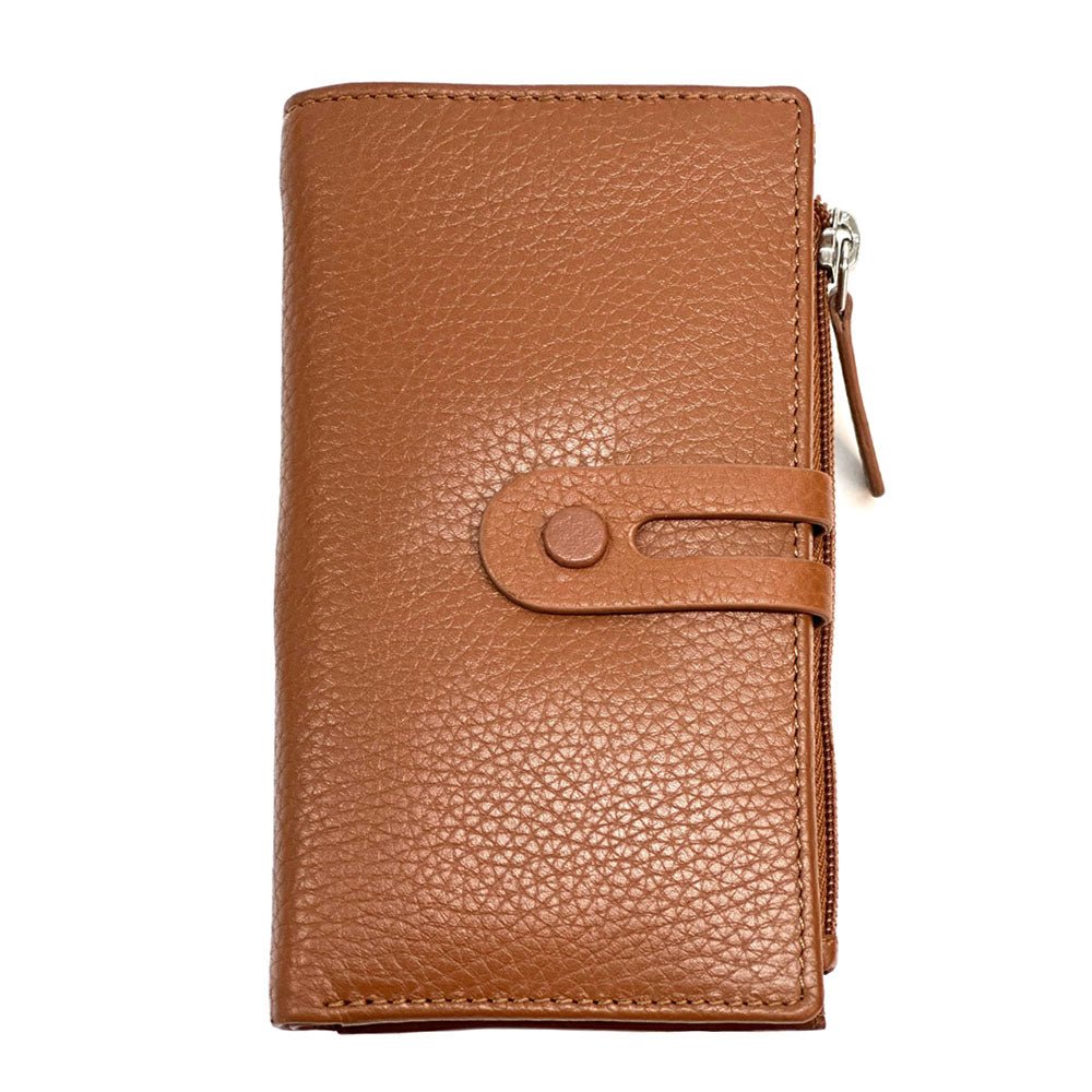 Mirello Cow Leather Zip Wallet - Leather Italiano