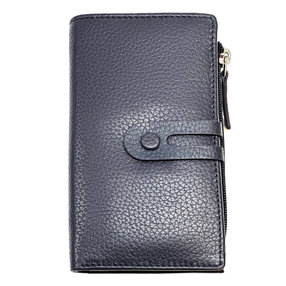 Mirello Cow Leather Zip Wallet - Leather Italiano