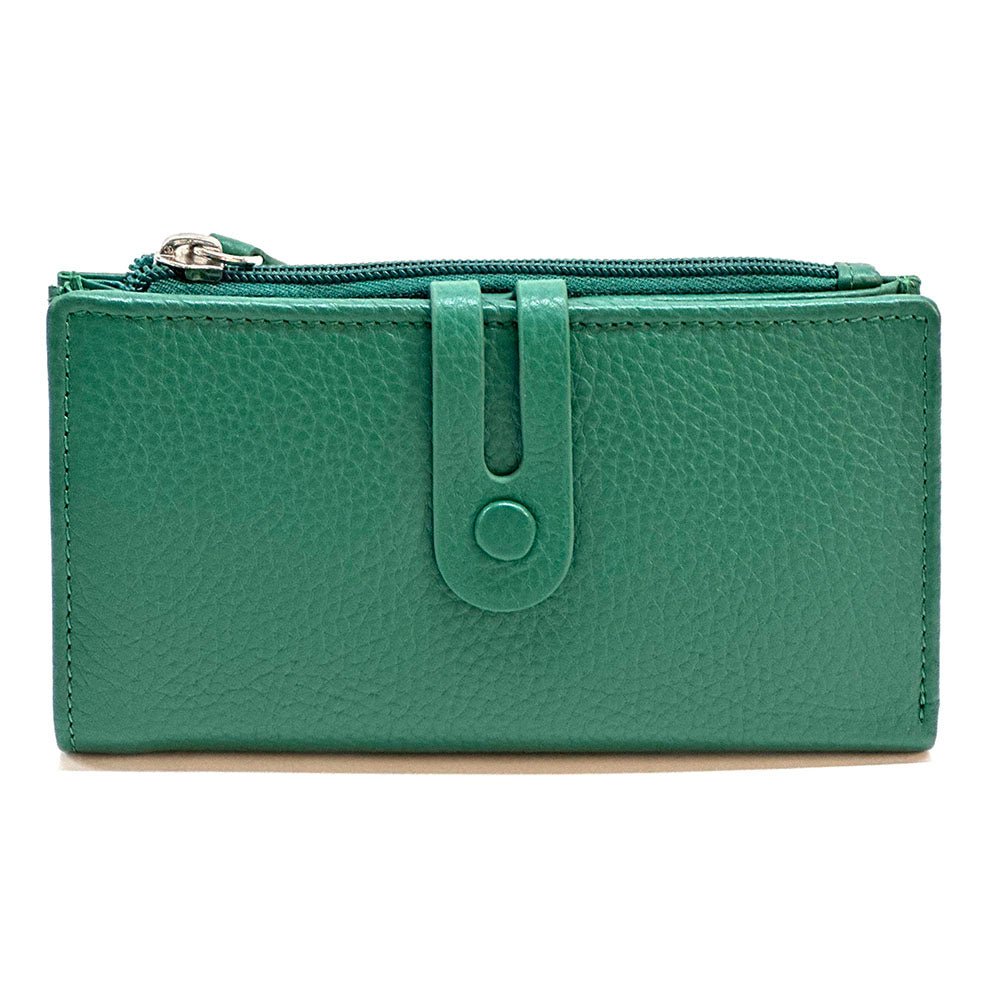 Mirello Cow Leather Zip Wallet - Leather Italiano