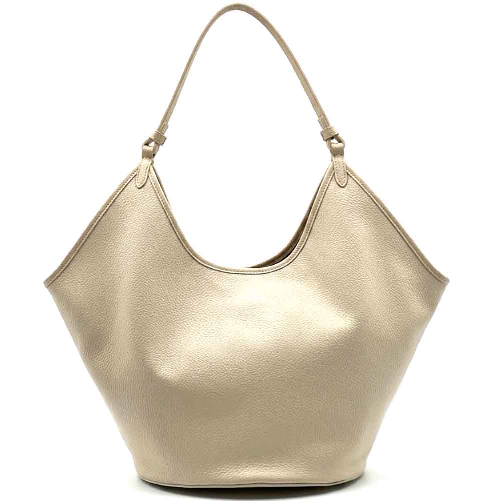 Mirena Italian Cow Leather Shoulder Bag - Leather Italiano