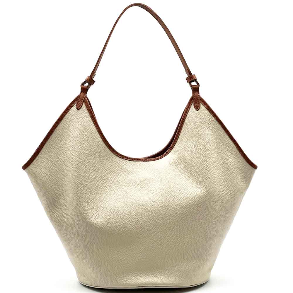 Mirena Italian Cow Leather Shoulder Bag - Leather Italiano