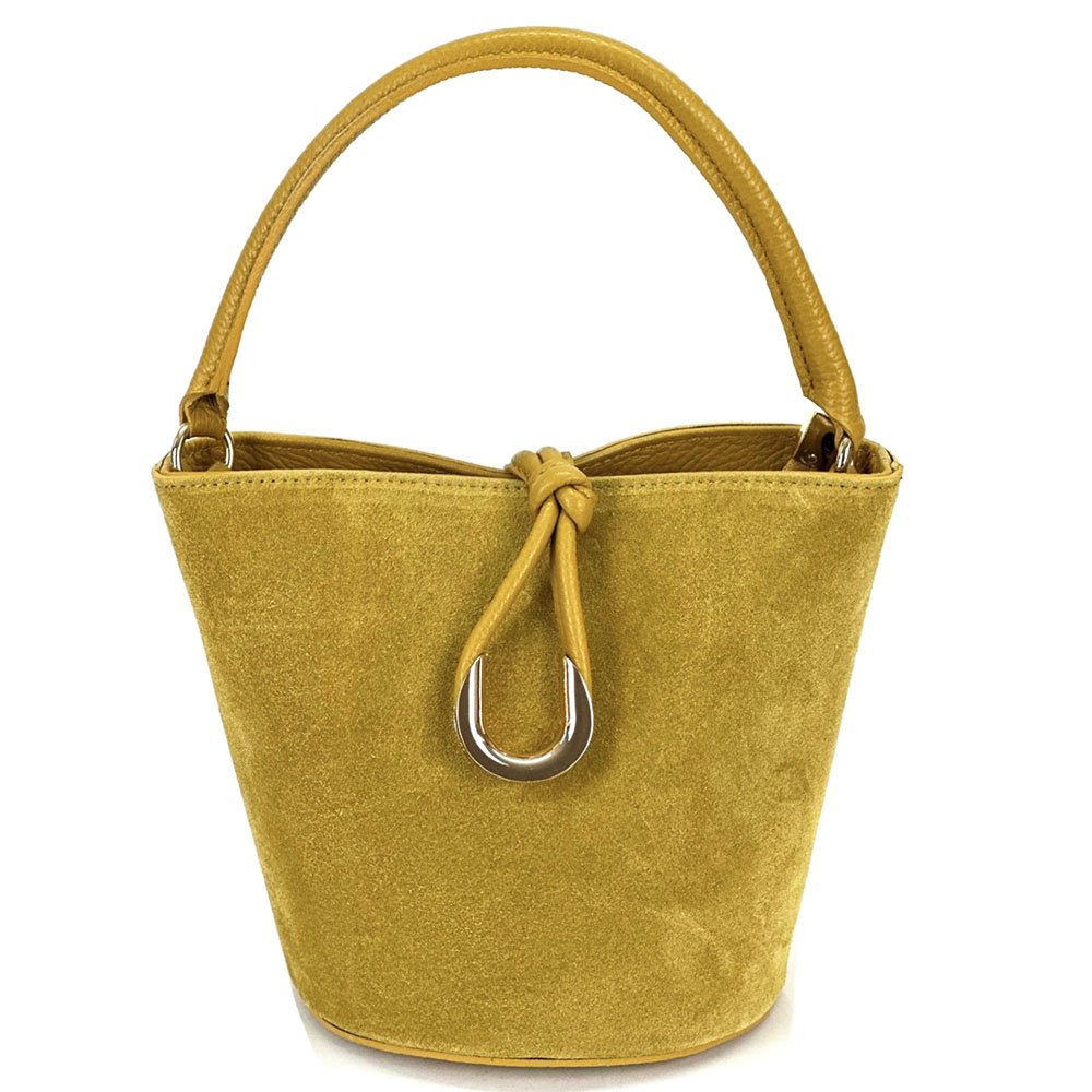 Nadia Leather Bucket Bag - Leather Italiano