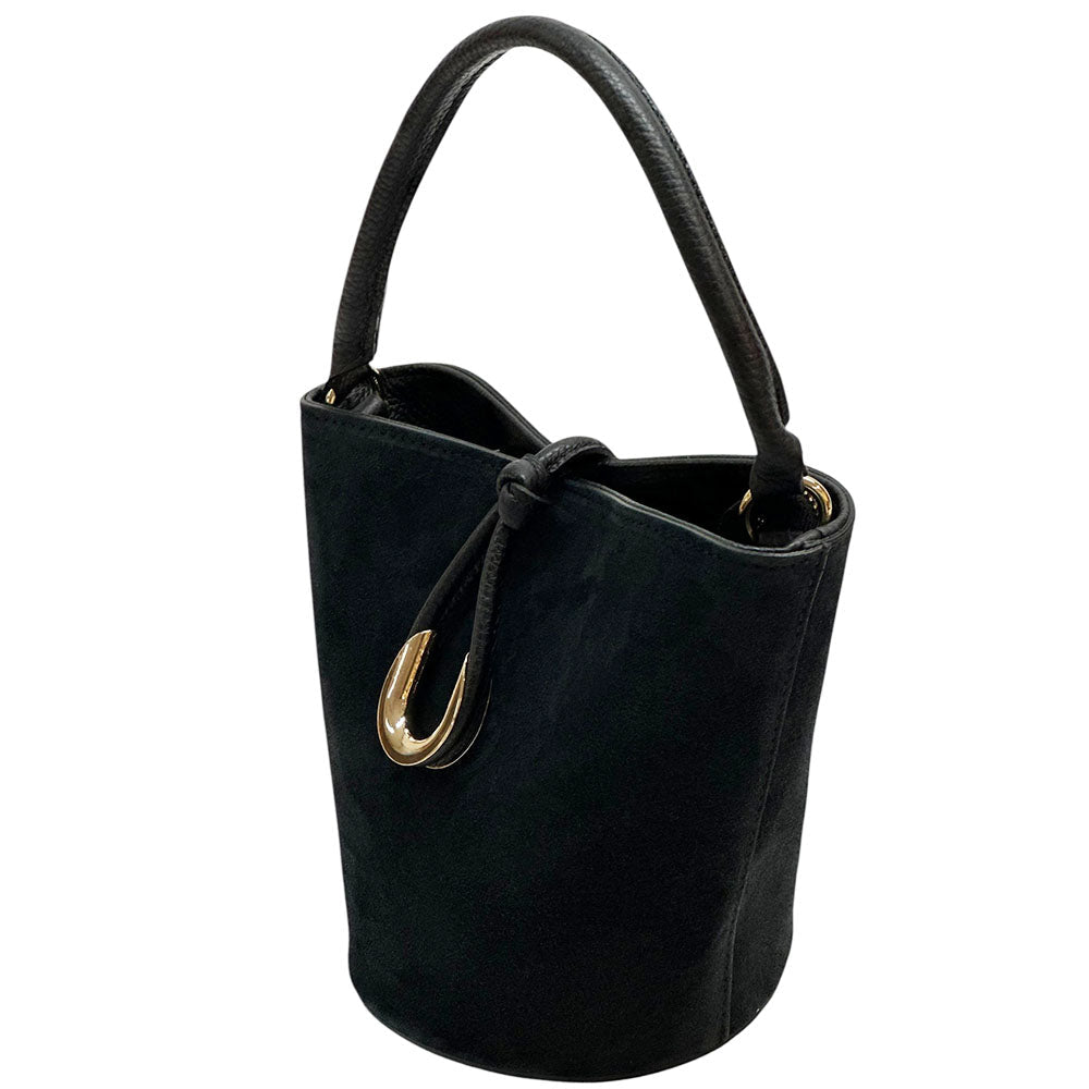 Nadia Leather Bucket Bag - Leather Italiano