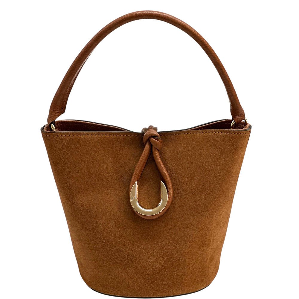 Nadia Leather Bucket Bag - Leather Italiano
