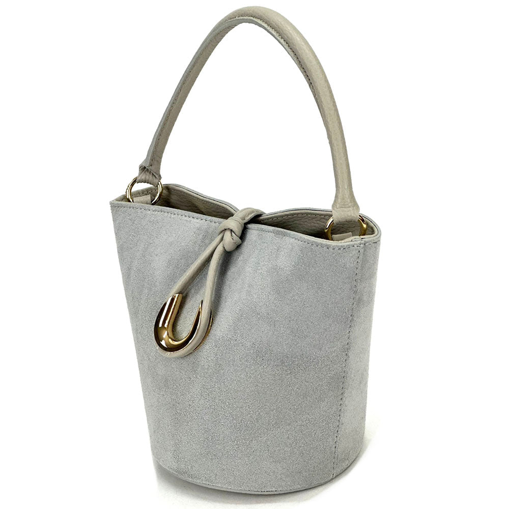 Nadia Leather Bucket Bag - Leather Italiano