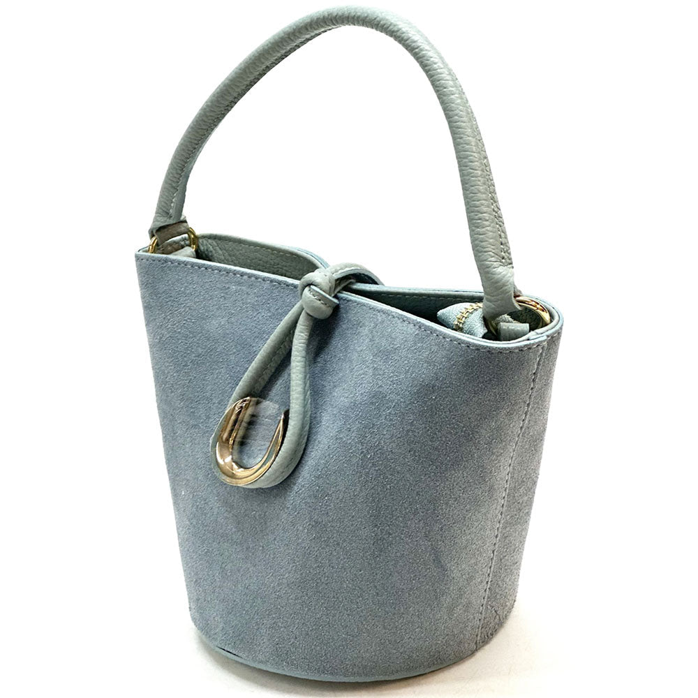 Nadia Leather Bucket Bag - Leather Italiano