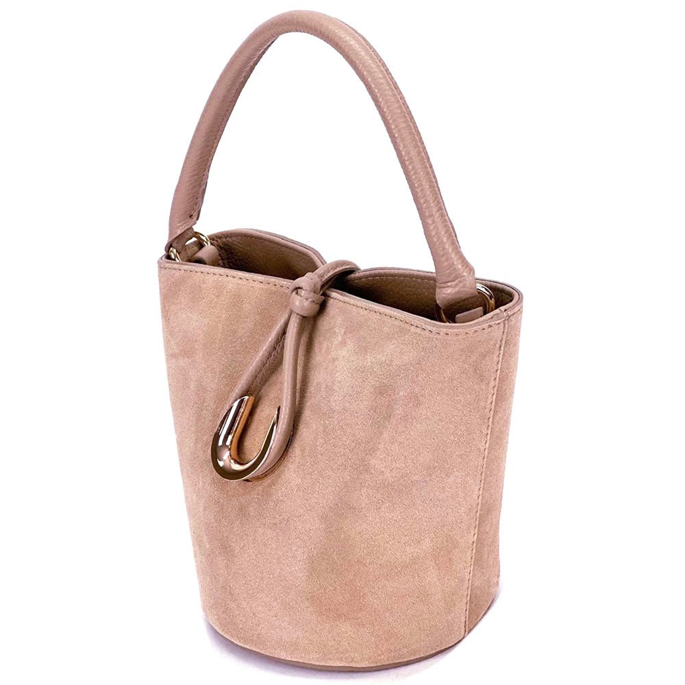 Nadia Leather Bucket Bag - Leather Italiano