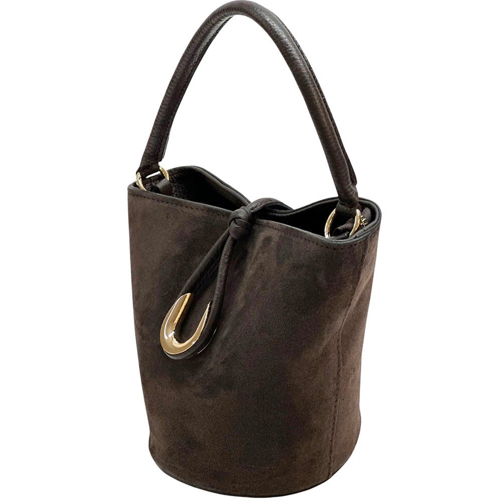 Nadia Leather Bucket Bag - Leather Italiano