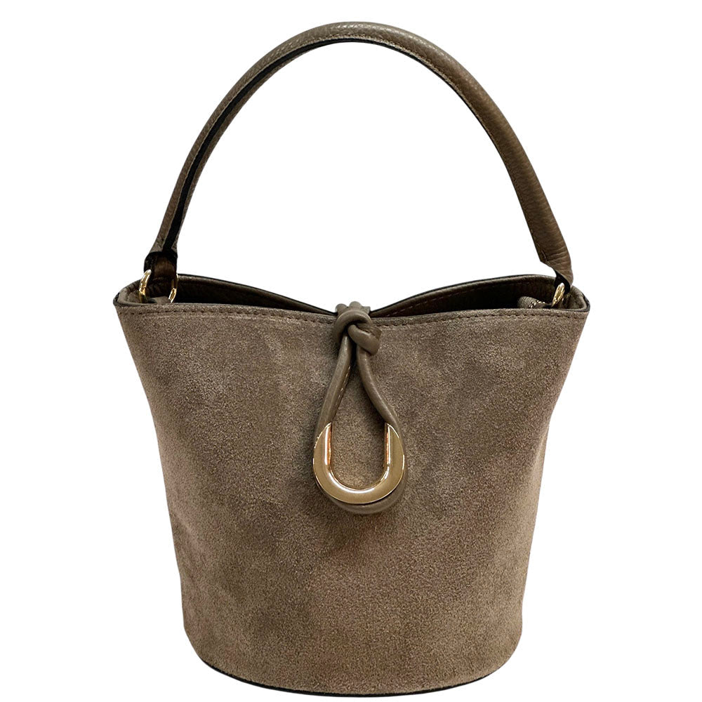 Nadia Leather Bucket Bag - Leather Italiano