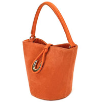 Nadia Leather Bucket Bag - Leather Italiano