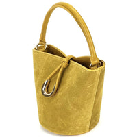Nadia Leather Bucket Bag - Leather Italiano
