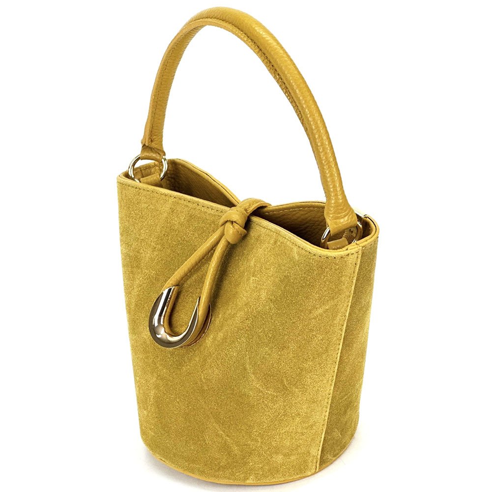 Nadia Leather Bucket Bag - Leather Italiano