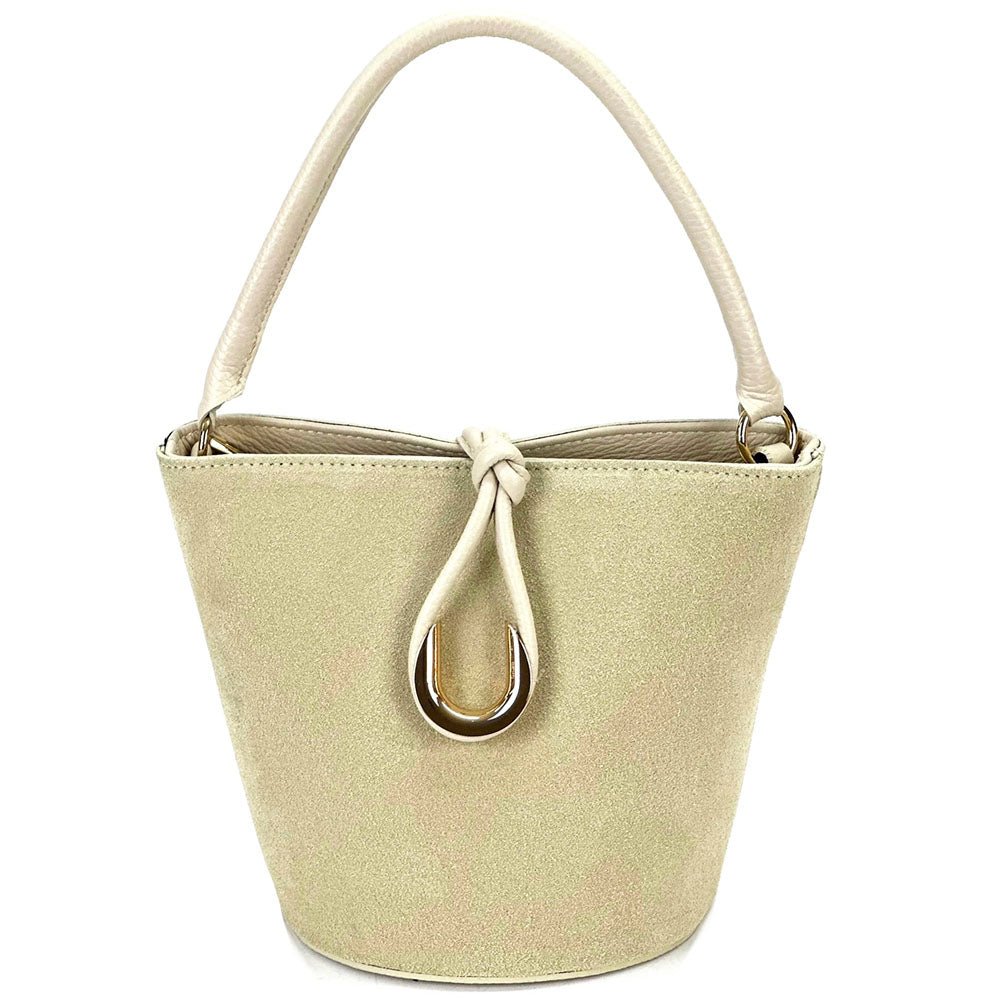Nadia Leather Bucket Bag - Leather Italiano