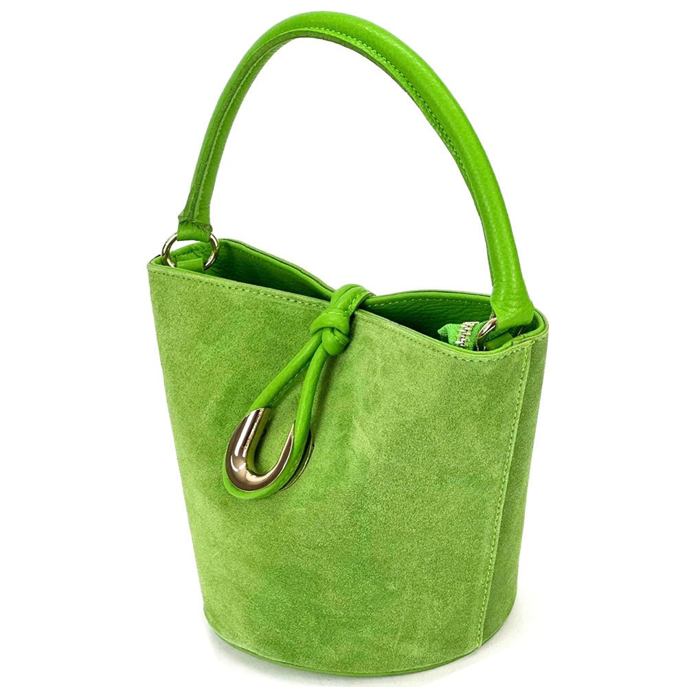 Nadia Leather Bucket Bag - Leather Italiano