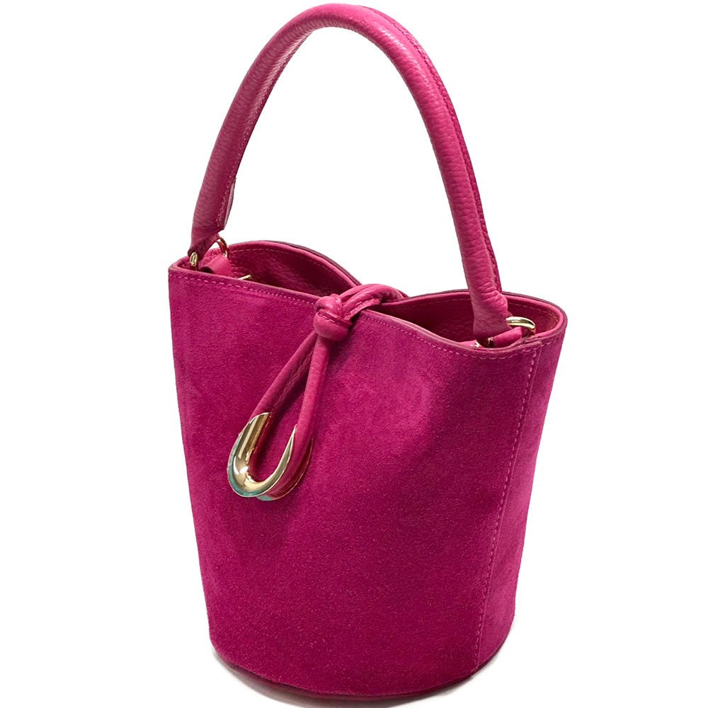Nadia Leather Bucket Bag - Leather Italiano