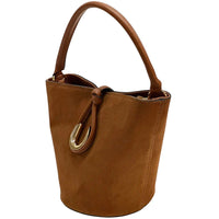 Nadia Leather Bucket Bag - Leather Italiano