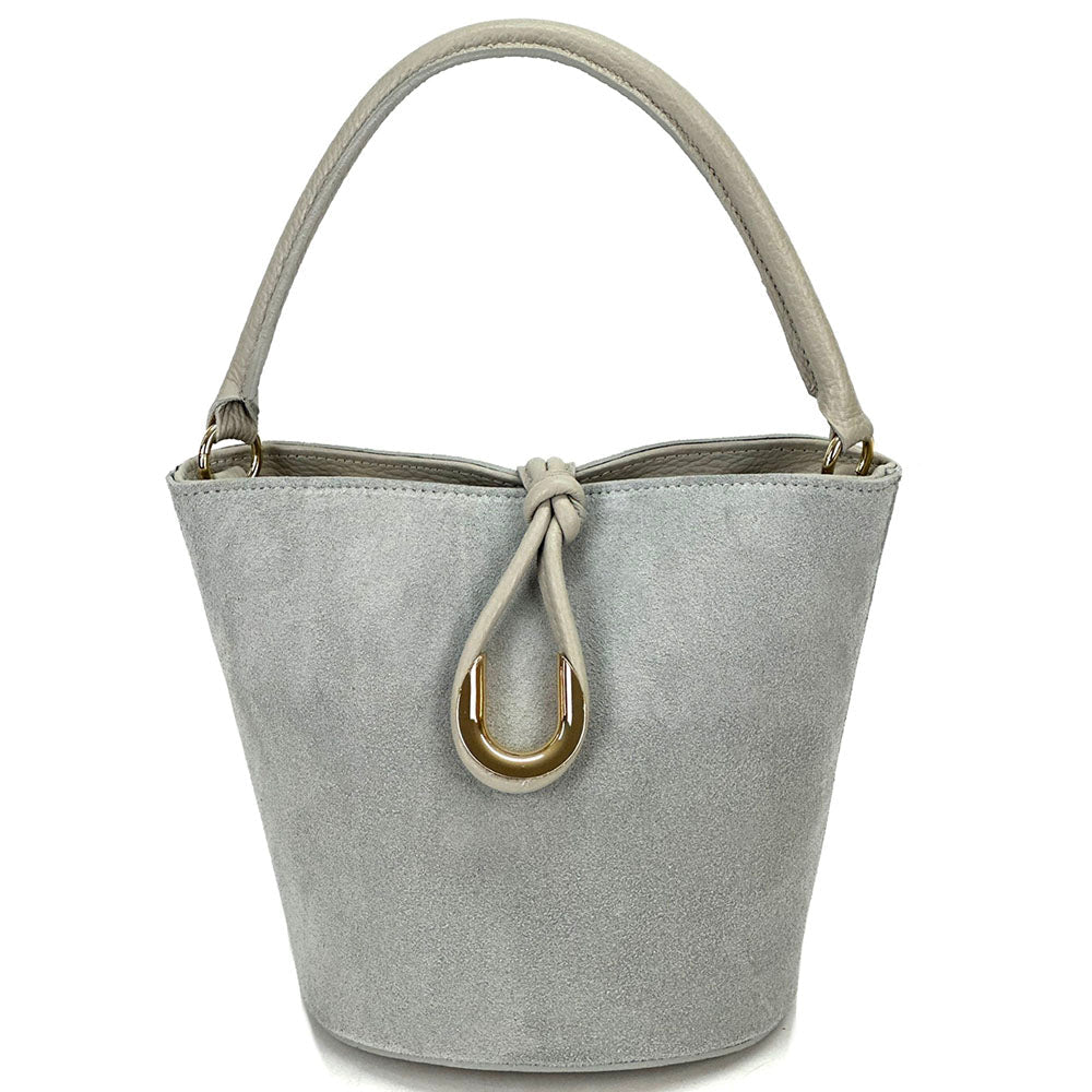 Nadia Leather Bucket Bag - Leather Italiano