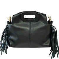 Nazareth Italian Leather Fringe Bag - Leather Italiano