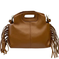 Nazareth Italian Leather Fringe Bag - Leather Italiano