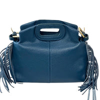 Nazareth Italian Leather Fringe Bag - Leather Italiano