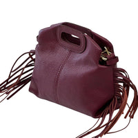 Nazareth Italian Leather Fringe Bag - Leather Italiano