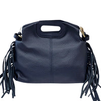 Nazareth Italian Leather Fringe Bag - Leather Italiano
