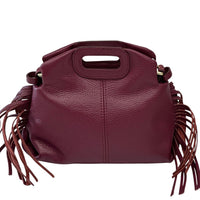 Nazareth Italian Leather Fringe Bag - Leather Italiano