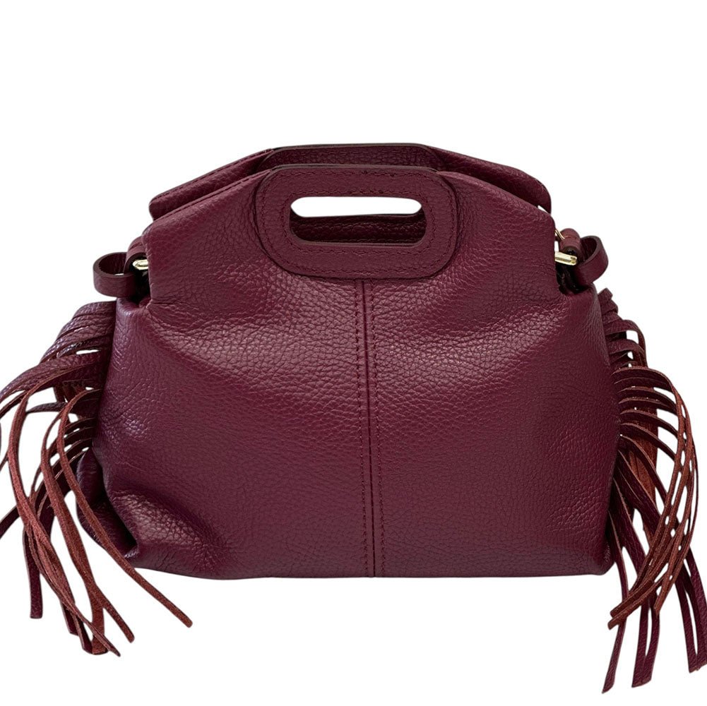 Nazareth Italian Leather Fringe Bag - Leather Italiano