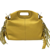 Nazareth Italian Leather Fringe Bag - Leather Italiano