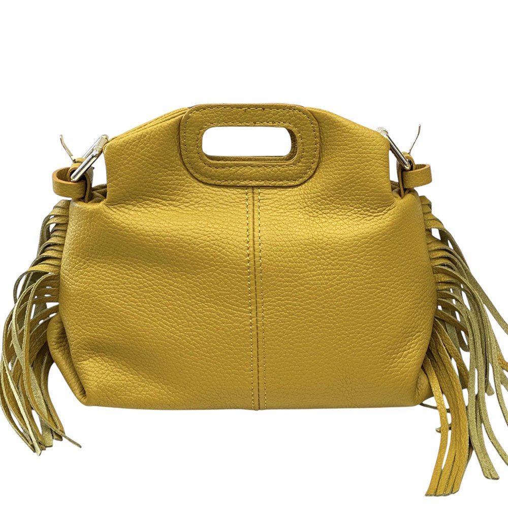 Nazareth Italian Leather Fringe Bag - Leather Italiano