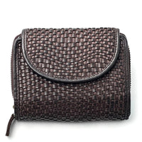 Nerissa Intrecciato Cow Leather Wallet - Leather Italiano