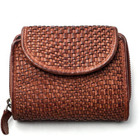 Nerissa Intrecciato Cow Leather Wallet - Leather Italiano