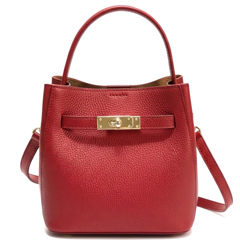 Nives Italian Leather Top Handle Bag - Leather Italiano