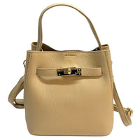 Nives Italian Leather Top Handle Bag - Leather Italiano